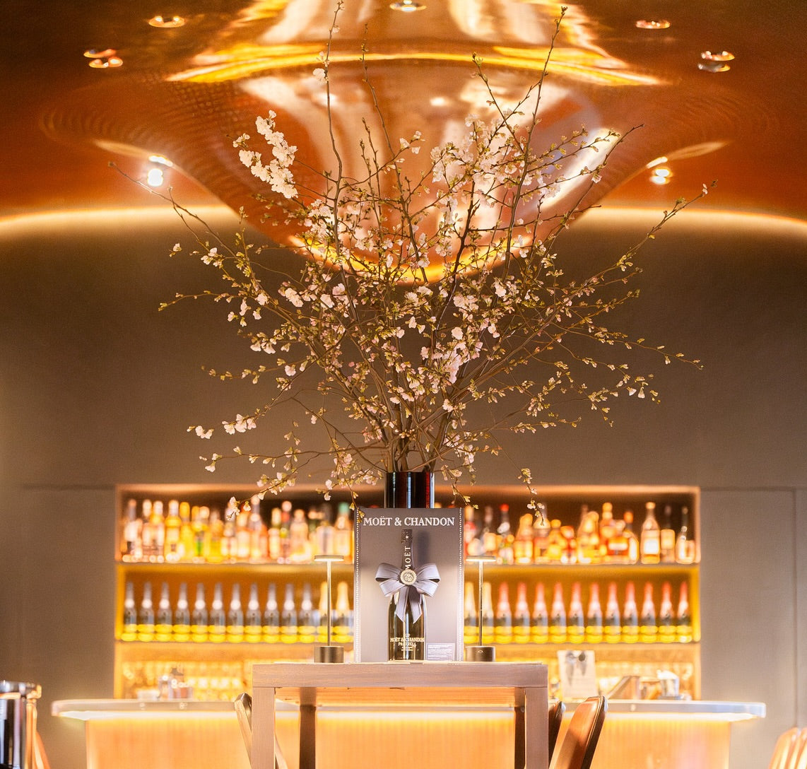 Sakura for the Moët & Chandon × Pharrell Williams collaboration. At Le Bain Paris.